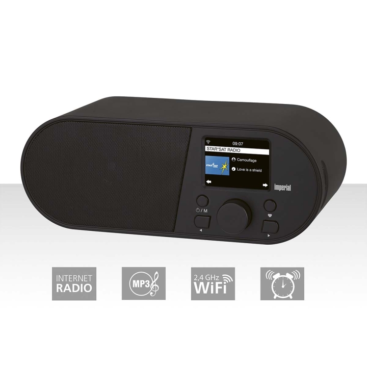 imperial i105 Wi-Fi Internett-radio med 2,4 tommers fargeskjerm Svart v:7009529 imperial i105 Wi-Fi Internett-radio med 2,4 tommers fargeskjerm Svart v:7009529