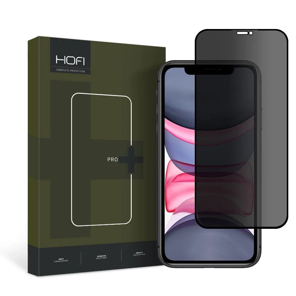 iPhone 11 / XR Hofi Glass Pro+ Skjermbeskyttelse med Privacy – Case Fr v:3338446