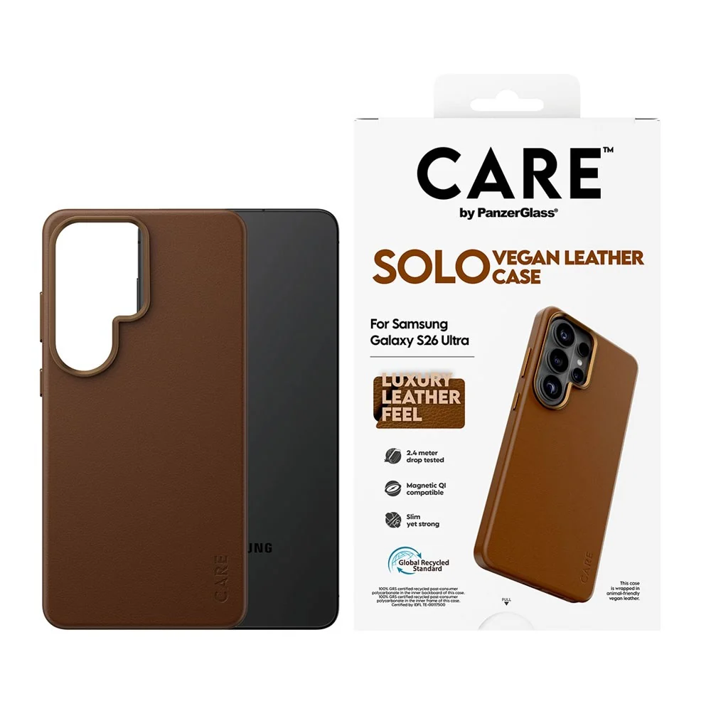 Samsung Galaxy S26 Ultra CARE by PanzerGlass SOLO Deksel – Brun v:8672563