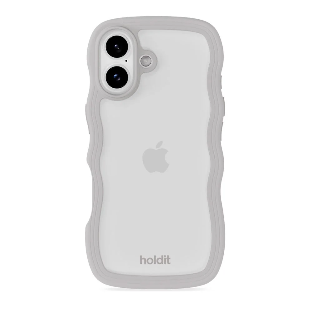 iPhone 17 Holdit Wavy Deksel – Wool Grey / Transparent v:1139741