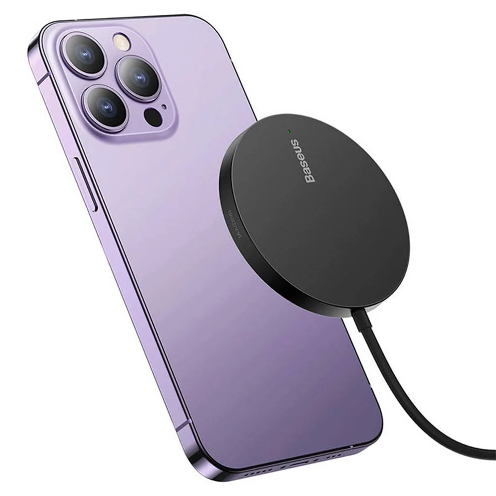 Baseus Simple Mini3 Magnetic 15W Wireless Charger – MagSafe Kompatibel v:8827945 Baseus Simple Mini3 Magnetic 15W Wireless Charger – MagSafe Kompatibel v:8827945