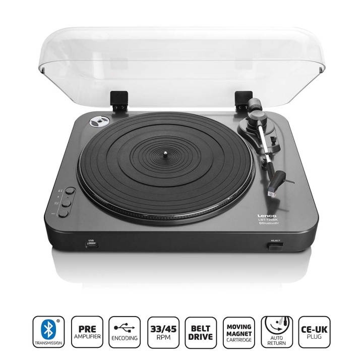 Lenco Platespiller med direkte koding og Bluetooth® Black v:5203150 Lenco Platespiller med direkte koding og Bluetooth® Black v:5203150
