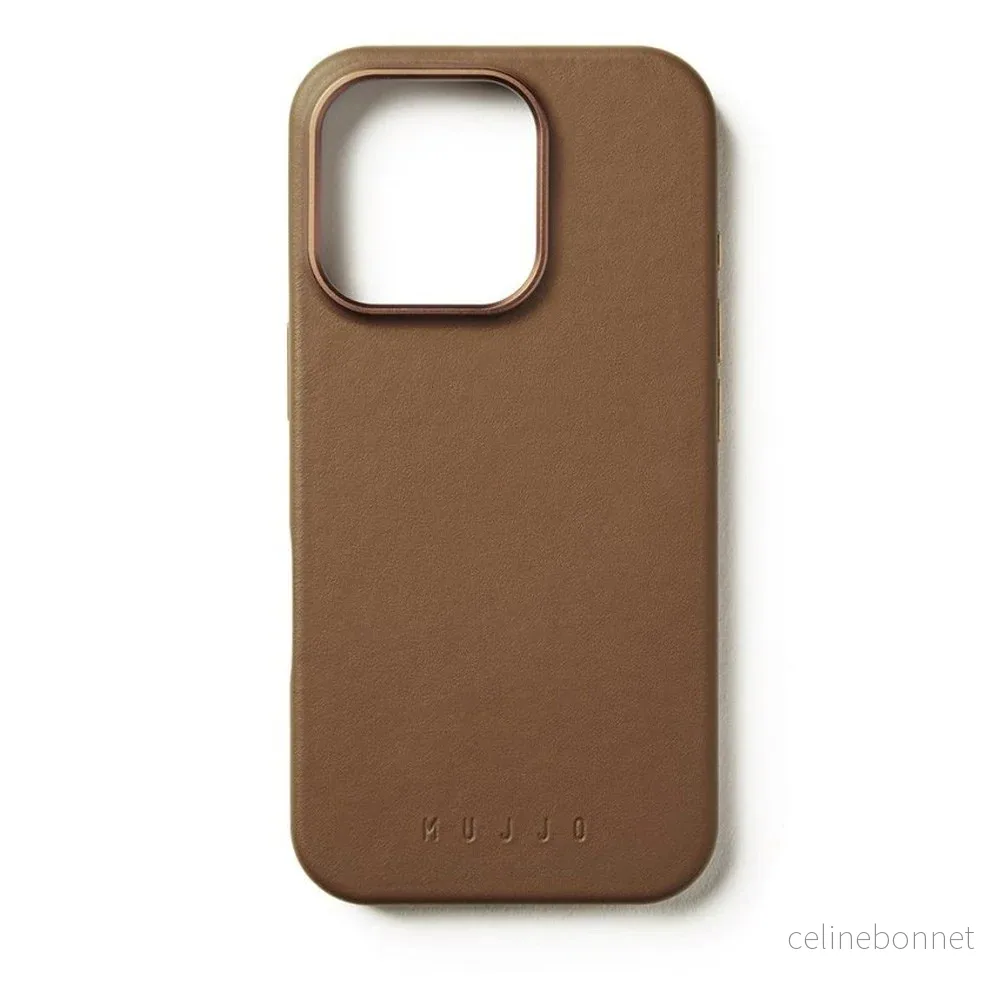 Mujjo iPhone 16 Pro Leather Deksel – MagSafe Kompatibel – Brun v:4058051