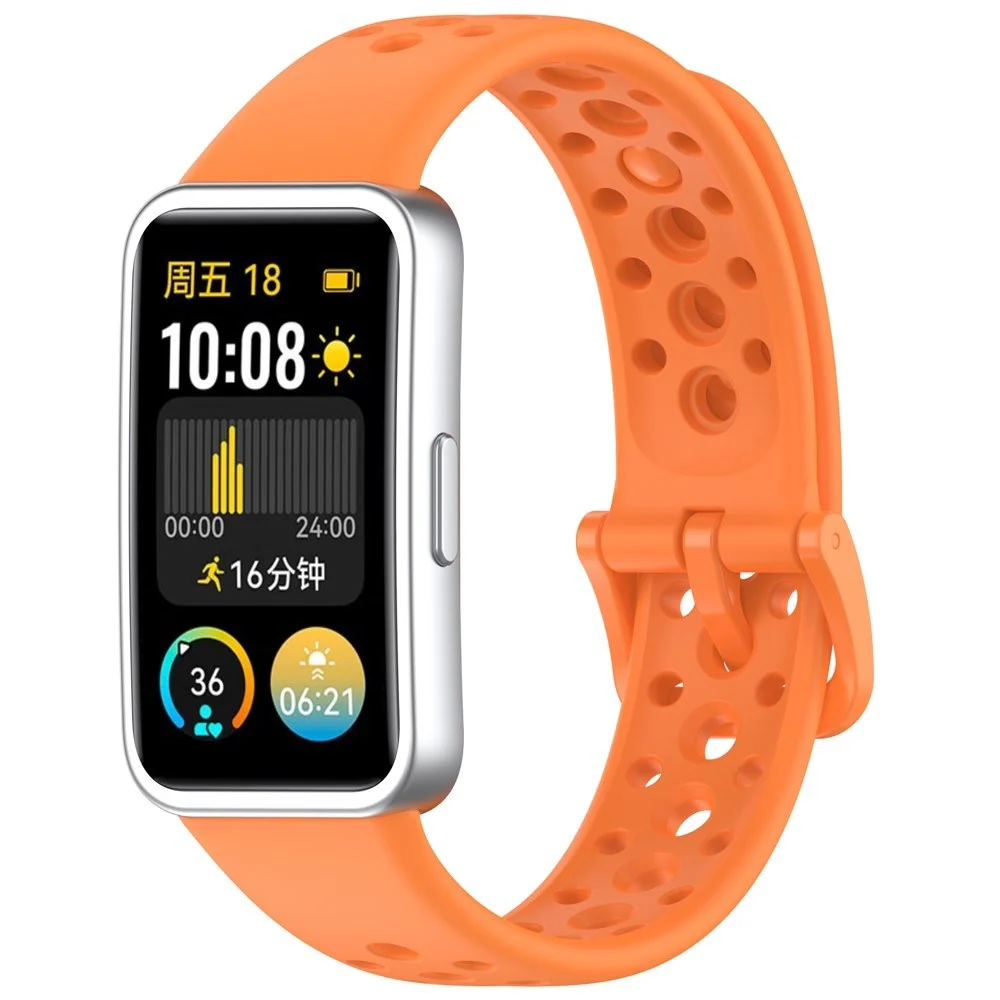 Huawei Band 10 / 9 / 8 EIDERWOOD Silikon Reim – Oransje v:3079070 Huawei Band 10 / 9 / 8 EIDERWOOD Silikon Reim – Oransje v:3079070