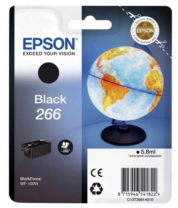 Epson Globe Singlepack Black 266 blekkpatron v:6834538