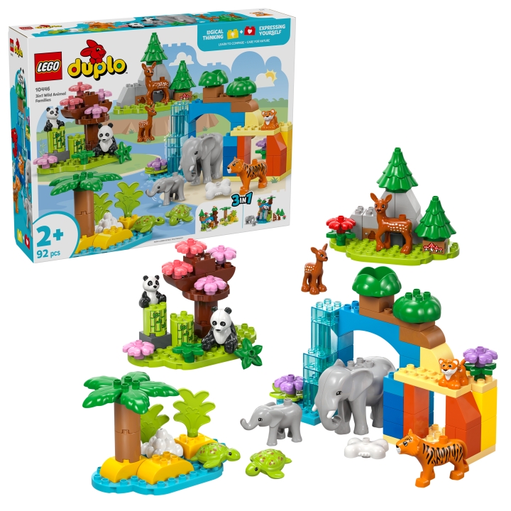 LEGO DUPLO Town – 3-i-1 Familier med ville dyr (10446) v:9145998