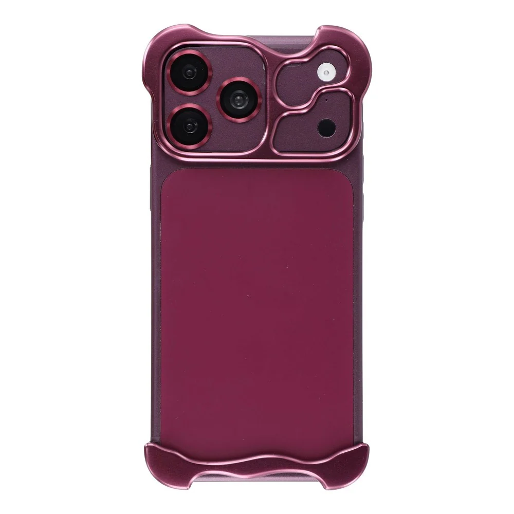 iPhone 18 Pro Max Todelt Metall Bumper Deksel – Lilla v:8613610