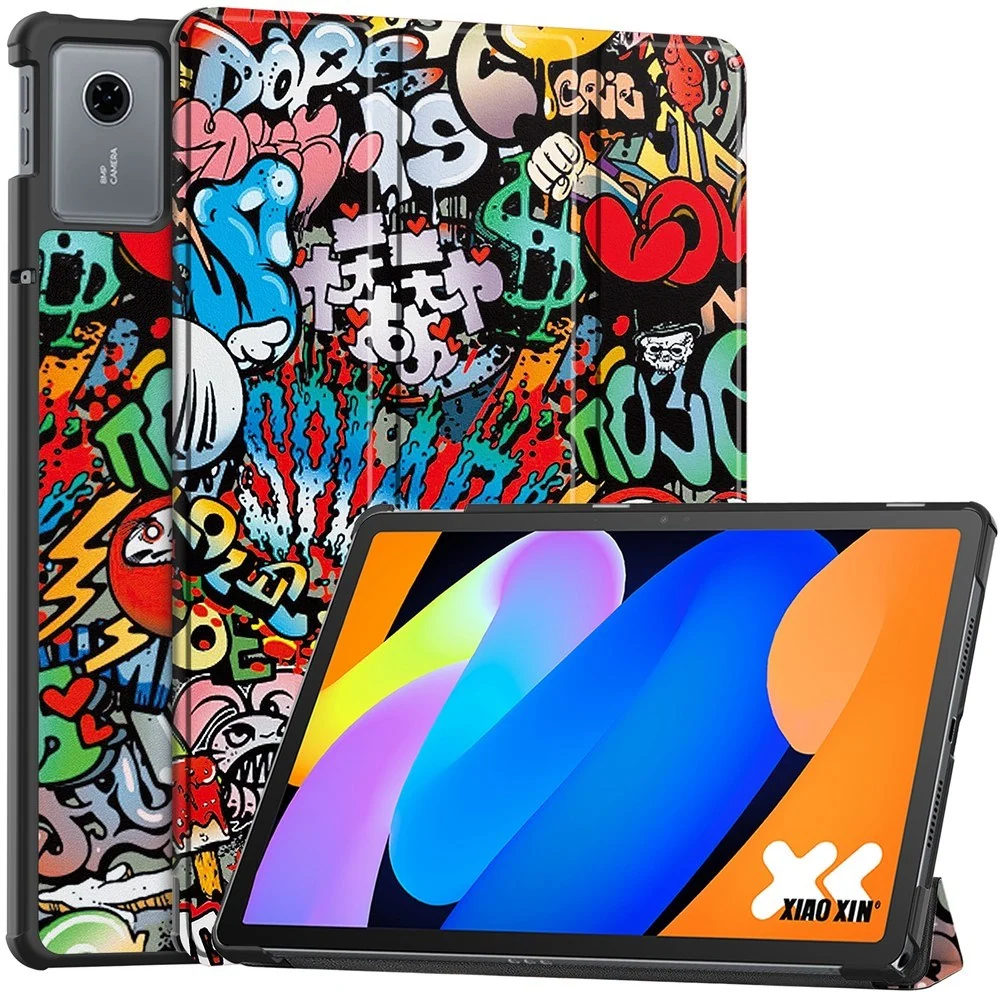 Lenovo Idea Tab 11" EIDERWOOD Kunstskinn Flipp Deksel med Motiv – Graf v:5943804