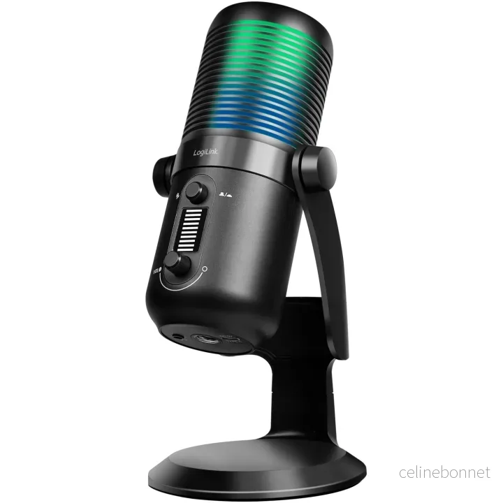 LogiLink Mikrofon USB Riktad/Rundstrålande NRC RGB Svart v:9816203 LogiLink Mikrofon USB Riktad/Rundstrålande NRC RGB Svart v:9816203