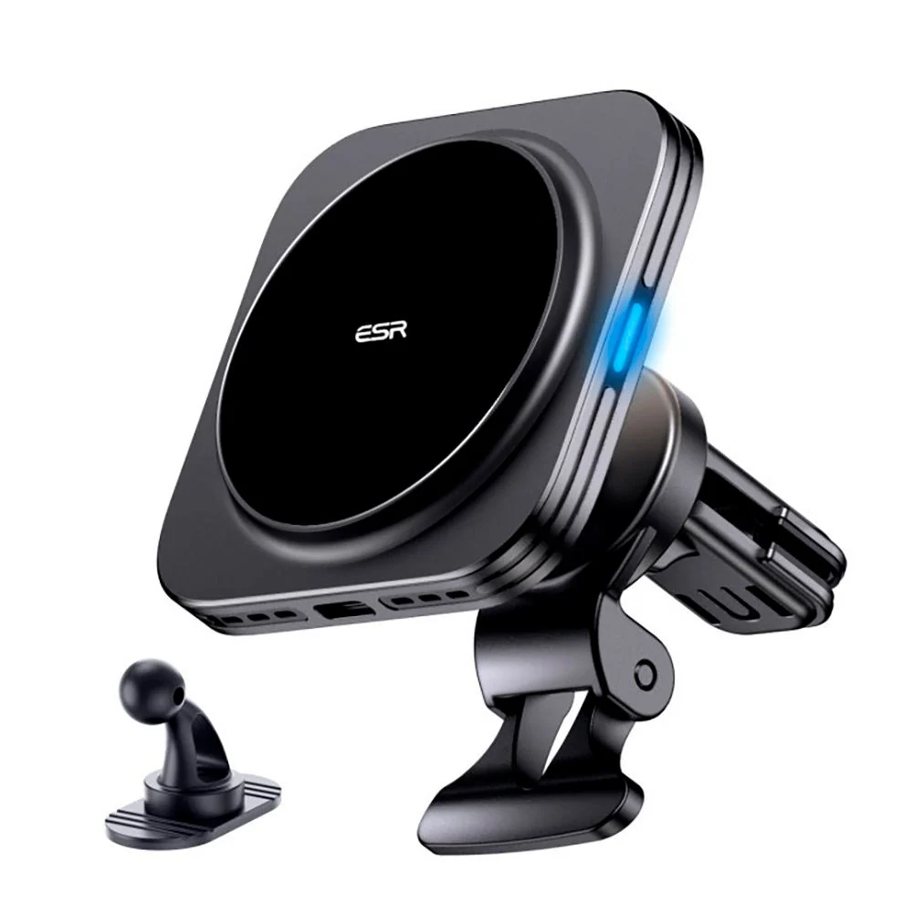 ESR Halolock Q-i-2 Magnetisk Mobiltelefonholder for Bil med Trådløs La v:9678316 ESR Halolock Q-i-2 Magnetisk Mobiltelefonholder for Bil med Trådløs La v:9678316