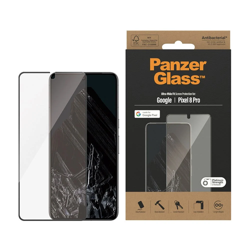 Google Pixel 8 Pro PanzerGlass Ultra Wide Fit Skjermbeskyttelsesglass v:2939554 Google Pixel 8 Pro PanzerGlass Ultra Wide Fit Skjermbeskyttelsesglass v:2939554