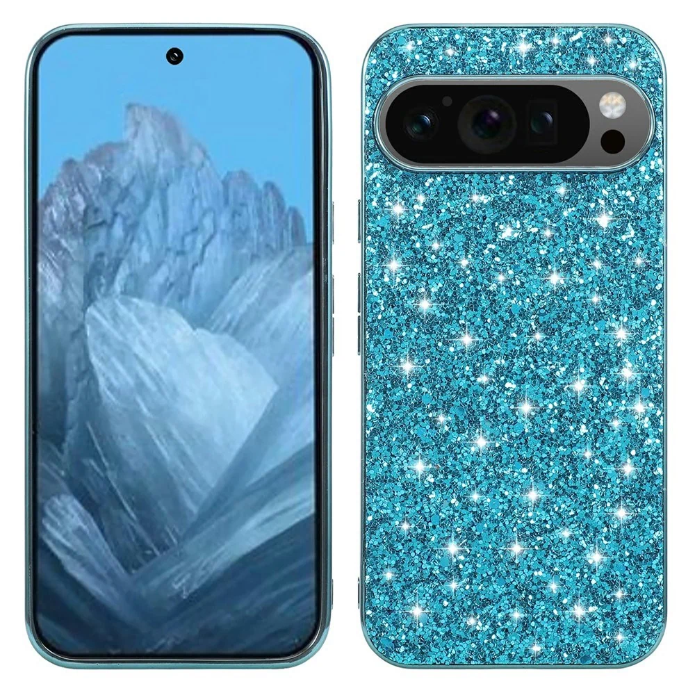 EIDERWOOD Google Pixel 10 Pro XL Glitter Deksel – Blå v:606689 EIDERWOOD Google Pixel 10 Pro XL Glitter Deksel – Blå v:606689