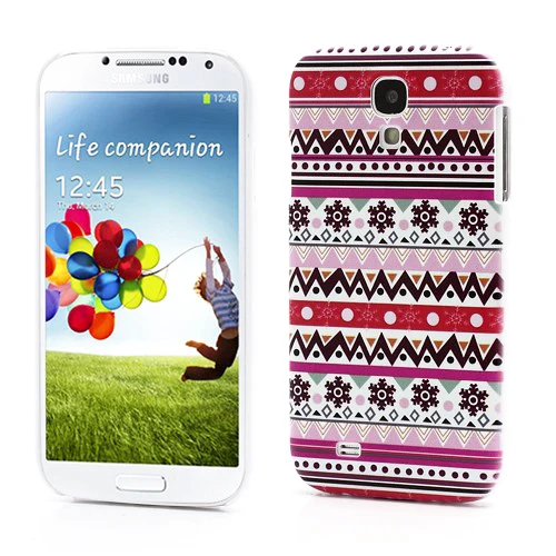 Samsung Galaxy S4/S4+ Teppemønster Deksel Pinkt v:7974771