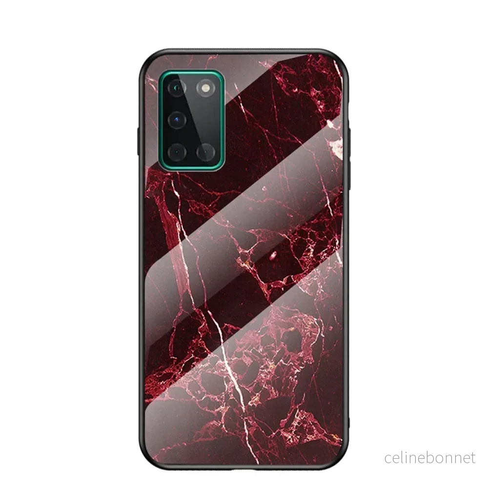 EIDERWOOD OnePlus 8T Hybrid Marmor Deksel med Glass Bakside – Rød v:2393846 EIDERWOOD OnePlus 8T Hybrid Marmor Deksel med Glass Bakside – Rød v:2393846