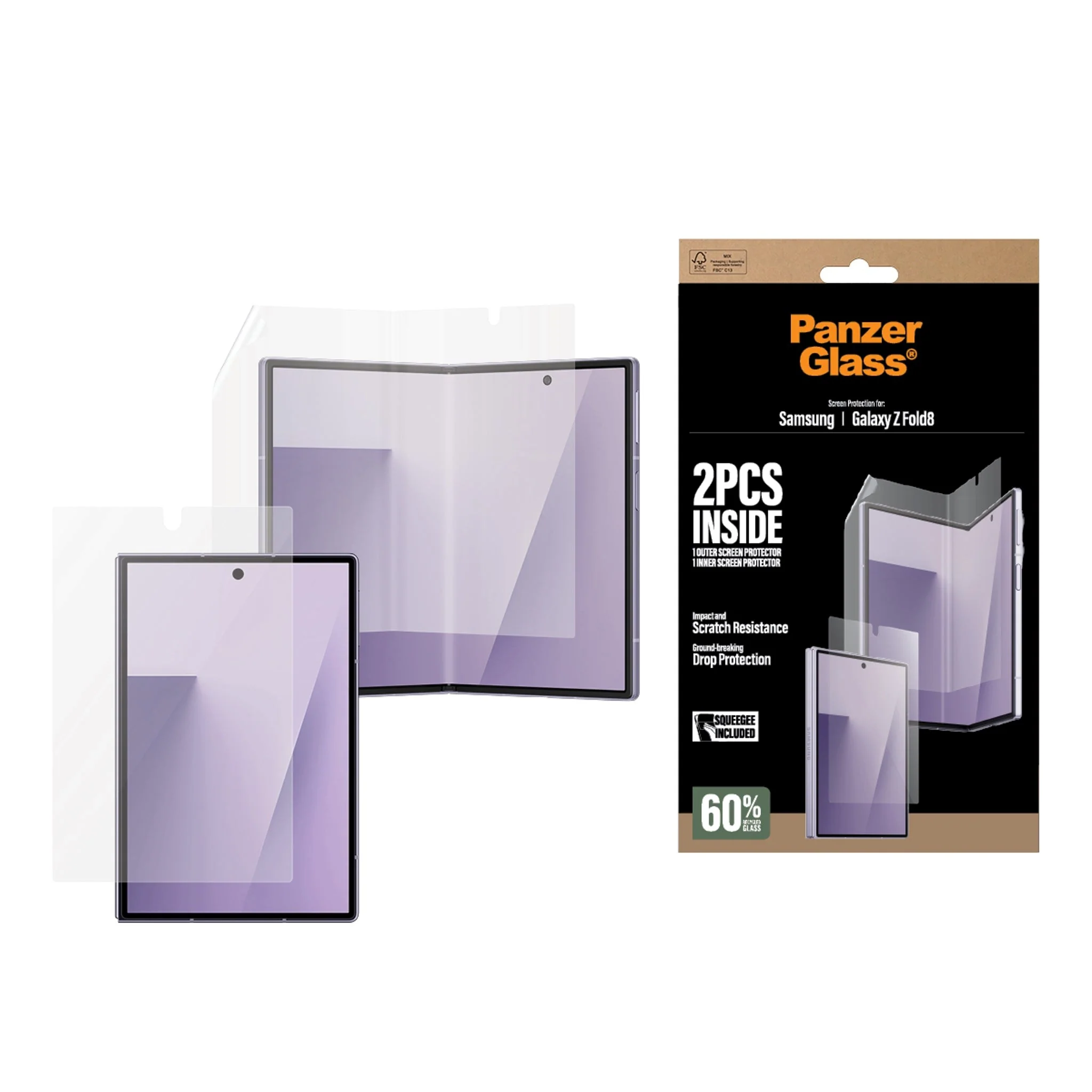 Samsung Galaxy Z Fold8 PanzerGlass® Classic Fit Skjermbeskytter For Fo v:9091000 Samsung Galaxy Z Fold8 PanzerGlass® Classic Fit Skjermbeskytter For Fo v:9091000