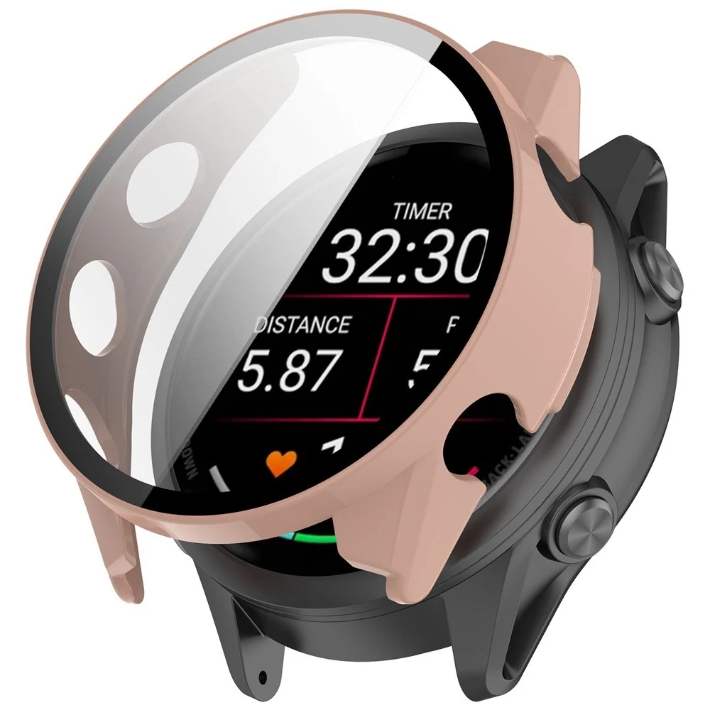 Garmin Forerunner 570 (47mm) Deksel med Skjermbeskytter i Herdet Glass v:309693