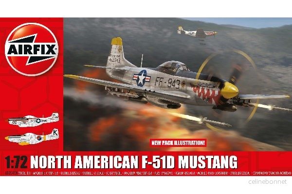 Airfix Nordamerikanske F-51D Mustang v:6109076