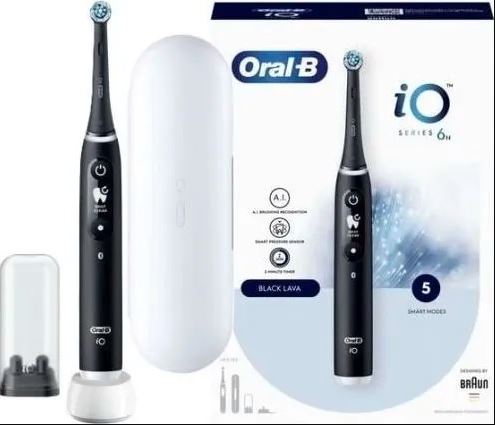 Oral B iO Series 6 Electric Toothbrush, Black Onyx v:8981677