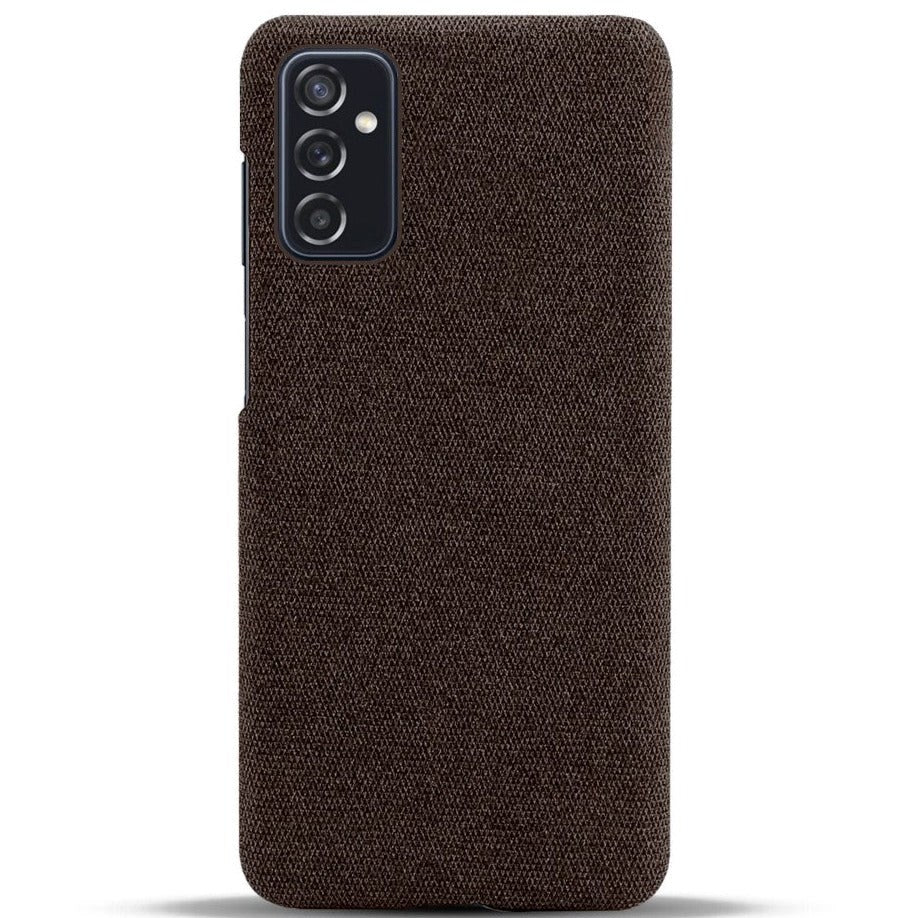 Samsung Galaxy M52 (5G) KSQ Stoff Plast Deksel - Brun v:890028