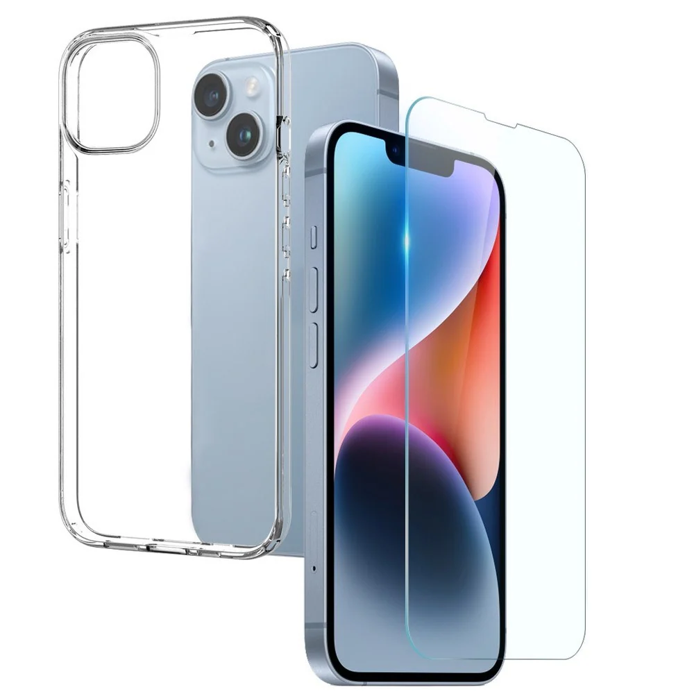 NORTHJO iPhone 14 Beskyttelsessett med Fleksibelt Mobildeksel i Plast v:5536590 NORTHJO iPhone 14 Beskyttelsessett med Fleksibelt Mobildeksel i Plast v:5536590