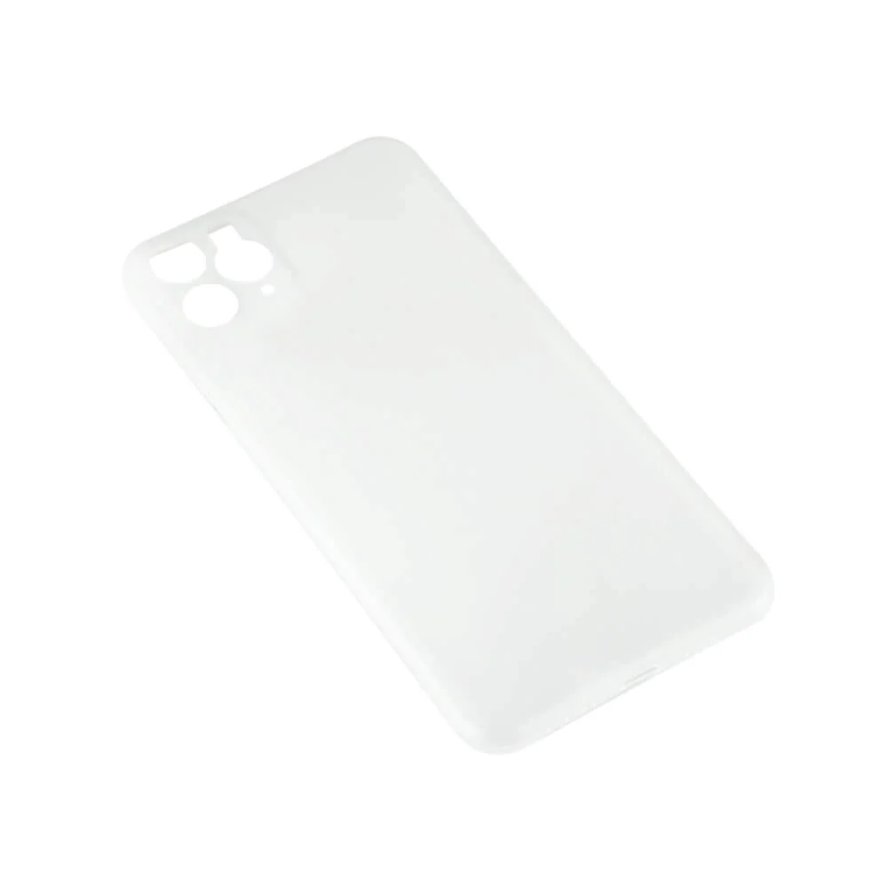 iPhone 11 Pro Max GEAR Semi-Gjennomsiktig Fleksibelt Plast Deksel – Hv v:7899134