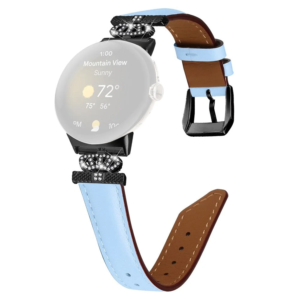 Google Pixel Watch 5 / 4 / 3 / 2 / 1 (41mm) Kunstskinn Rem med Svart R v:6948061 Google Pixel Watch 5 / 4 / 3 / 2 / 1 (41mm) Kunstskinn Rem med Svart R v:6948061