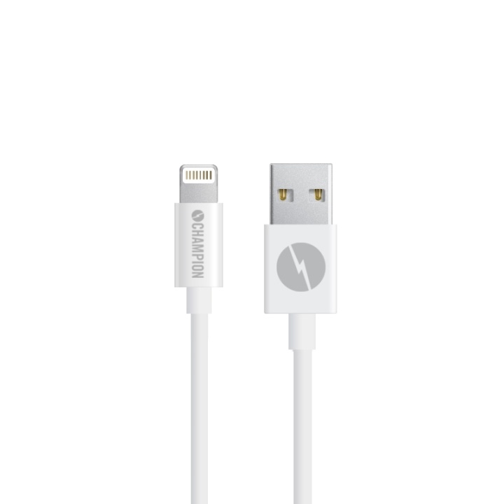 Champion USB-A til Lightning-kabel 2 m hvit v:7830886