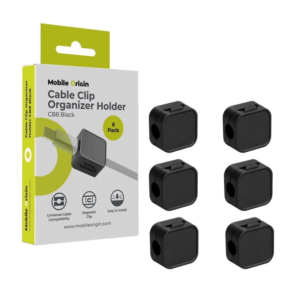 Mobile Origin Magnetisk Kabelholder – 6 stk. – Svart v:6475121 Mobile Origin Magnetisk Kabelholder – 6 stk. – Svart v:6475121