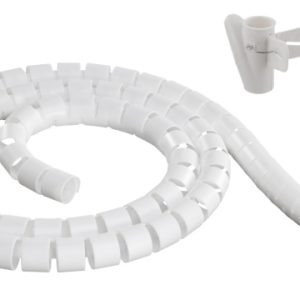 DELTACO Kabelbinder i nylon, 25 mm diameter, inkludert verktøy, 20 m, hvit v:4170200 DELTACO Kabelbinder i nylon, 25 mm diameter, inkludert verktøy, 20 m, hvit v:4170200