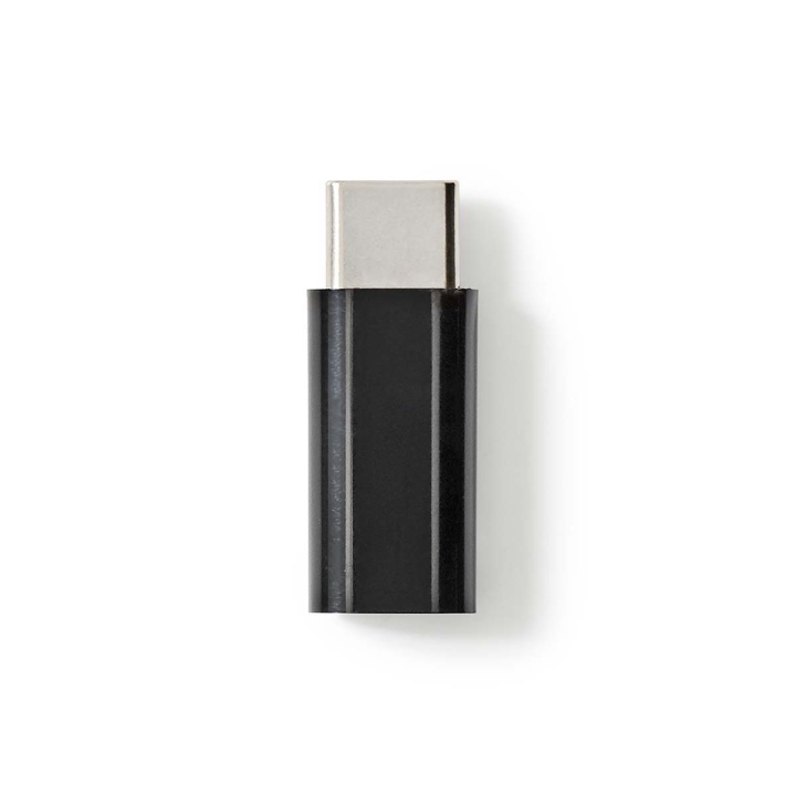 Nedis USB-C™ Adapter | USB 2.0 | USB-C™ Hann | USB Micro-B Hun | 480 Mbps | Rund | Gull belagt | Antrasitt | Boks v:5921009