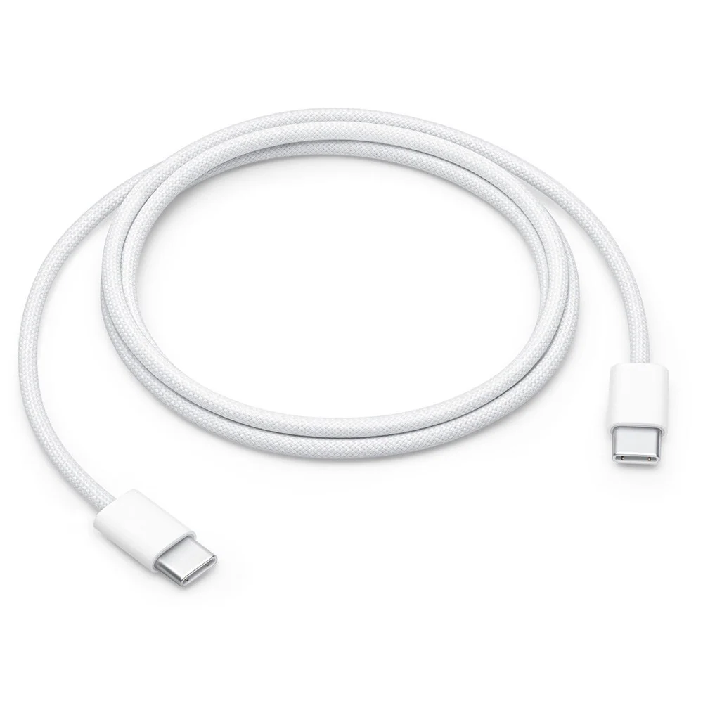 Original Apple USB-C til USB-C Vevd kabel 60W - 1m - Hvit (MQKJ3ZM/A) v:5244199