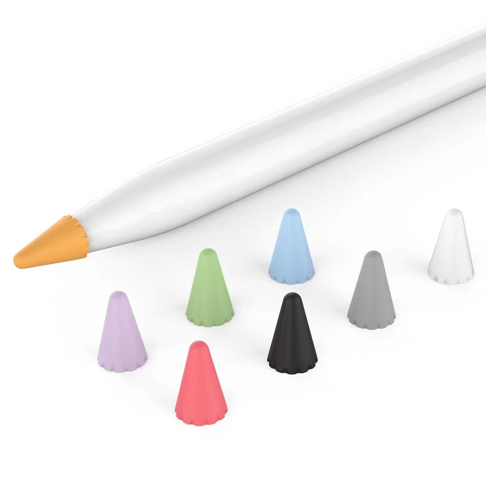 Apple Pencil 1 & 2nd Gen Pen Tip Cover 8 stk. i Flere Farger v:5546799