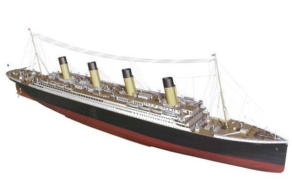 1:144 RMS Titanic Komplett - Skrog i tre v:7839312