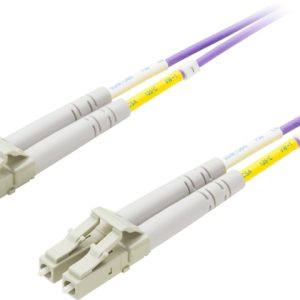 DELTACO fiberkabel, LC – LC, 50/125, OM4, dupleks, multimode, 0,5 m (LCLC-700) v:4726843 DELTACO fiberkabel, LC – LC, 50/125, OM4, dupleks, multimode, 0,5 m (LCLC-700) v:4726843