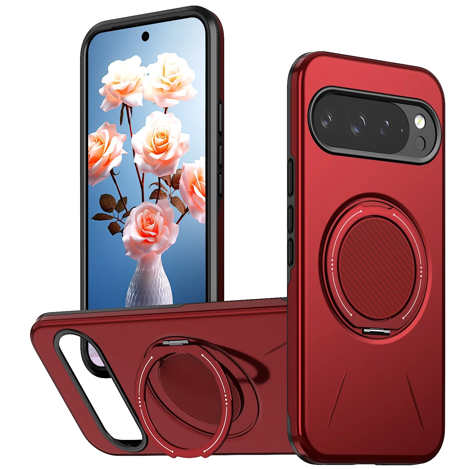 Google Pixel 11 / 11 Pro EIDERWOOD Hybrid Plast Deksel med Roterende K v:421280 Google Pixel 11 / 11 Pro EIDERWOOD Hybrid Plast Deksel med Roterende K v:421280