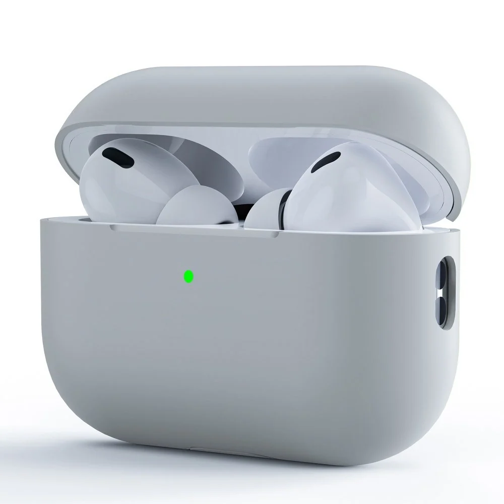 Apple AirPods Pro (2. Gen.) Todelt Silikon Deksel – Grå v:3275827 Apple AirPods Pro (2. Gen.) Todelt Silikon Deksel – Grå v:3275827