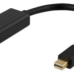 DELTACO Mini DisplayPort til HDMI-adapter, 4K 60 Hz, 0,2 m, svart v:9913549 DELTACO Mini DisplayPort til HDMI-adapter, 4K 60 Hz, 0,2 m, svart v:9913549