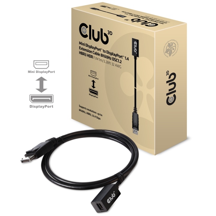 CLUB3D cac-1120 1 m Mini DisplayPort DisplayPort svart v:5336234 CLUB3D cac-1120 1 m Mini DisplayPort DisplayPort svart v:5336234