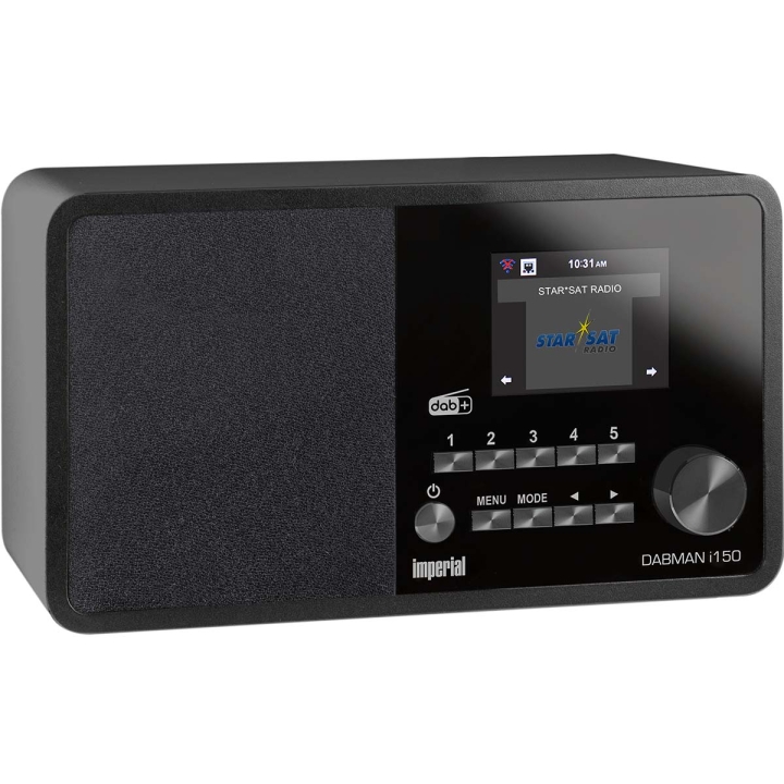 imperial DABMAN i150 Compact Hybrid Radio for Internett / DAB+ / FM Svart v:9530578 imperial DABMAN i150 Compact Hybrid Radio for Internett / DAB+ / FM Svart v:9530578