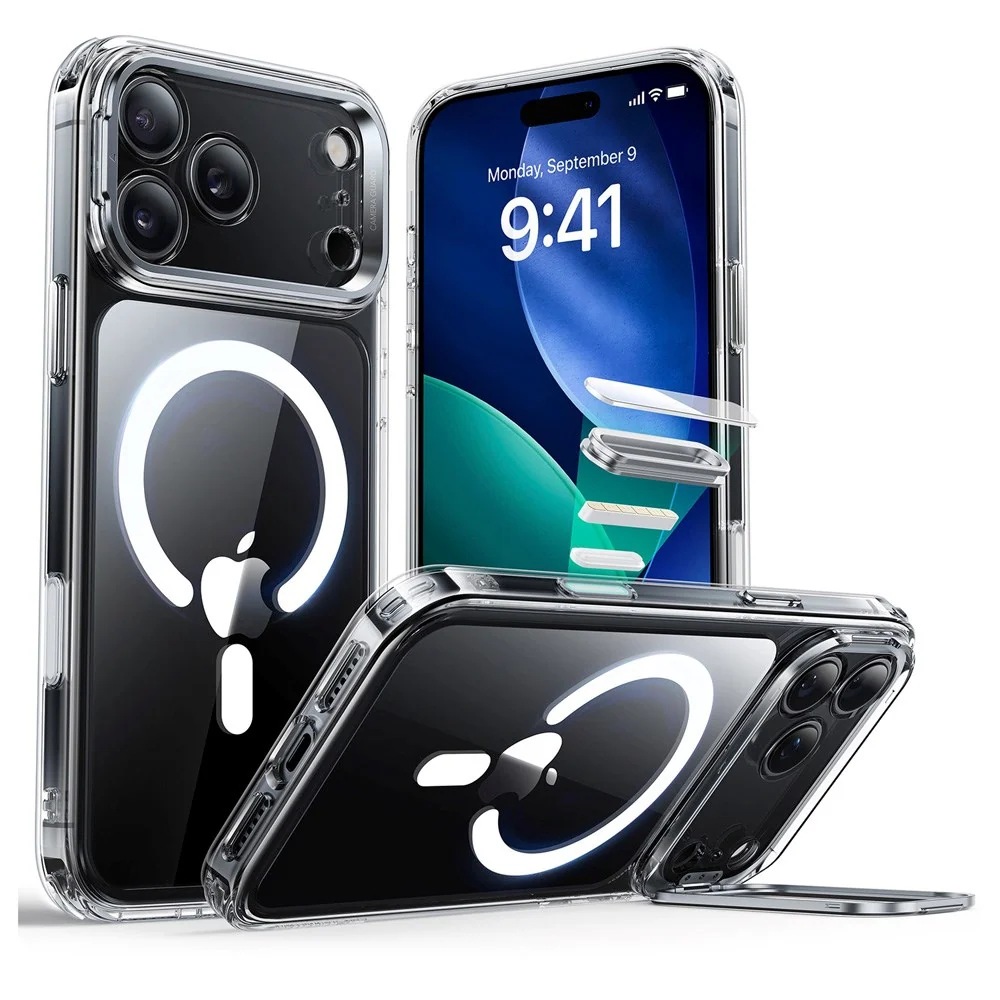 ESR iPhone 17 Pro Classic Hybrid Stash Case med Kickstand – MagSafe Ko v:6176216 ESR iPhone 17 Pro Classic Hybrid Stash Case med Kickstand – MagSafe Ko v:6176216