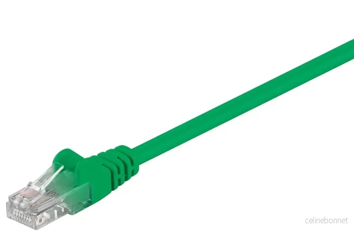 Goobay Kretskabel CAT 5e, U/UTP, grønn, 3 m kobberbelagt aluminiumtråd (CCA) v:2809098