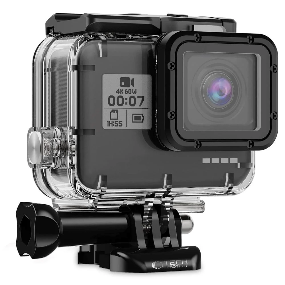 Tech-Protect GA200 Vanntett Deksel GoPro Hero 5 / 6 / 7 - Gjennomsikti v:2454340