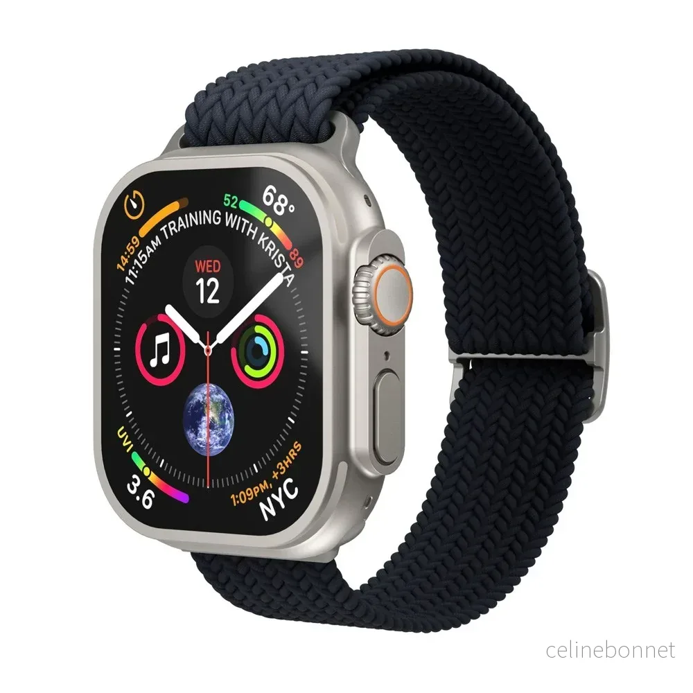 Vonmählen Apple Watch (42/44/45/SE/46/49mm) Woven Loop Nylon Klokkerem v:4215787