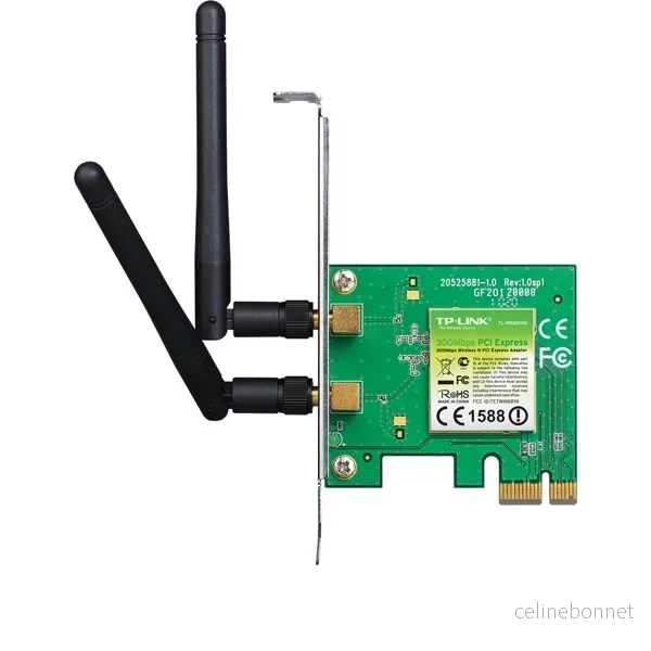 TP-LINK trådløst nettverkskort, 300 Mbps, PCIe, 802.11b/g/n (TL-WN881ND) v:7140978 TP-LINK trådløst nettverkskort, 300 Mbps, PCIe, 802.11b/g/n (TL-WN881ND) v:7140978