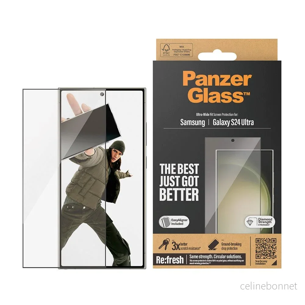 Samsung Galaxy 24 Ultra PanzerGlass Ultra Wide Fit Re:fresh Skjermbesk v:3479059 Samsung Galaxy 24 Ultra PanzerGlass Ultra Wide Fit Re:fresh Skjermbesk v:3479059