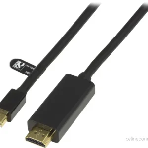 DELTACO mini DisplayPort til HDMI-kabel med lyd,Full HD i 60Hz, 1m v:6393102 DELTACO mini DisplayPort til HDMI-kabel med lyd,Full HD i 60Hz, 1m v:6393102