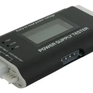 DeLOCK Strømforsyningstester med LCD, ATX12V, 24-pinners, 4/8-pinners, PCI-E, SATA v:8973625