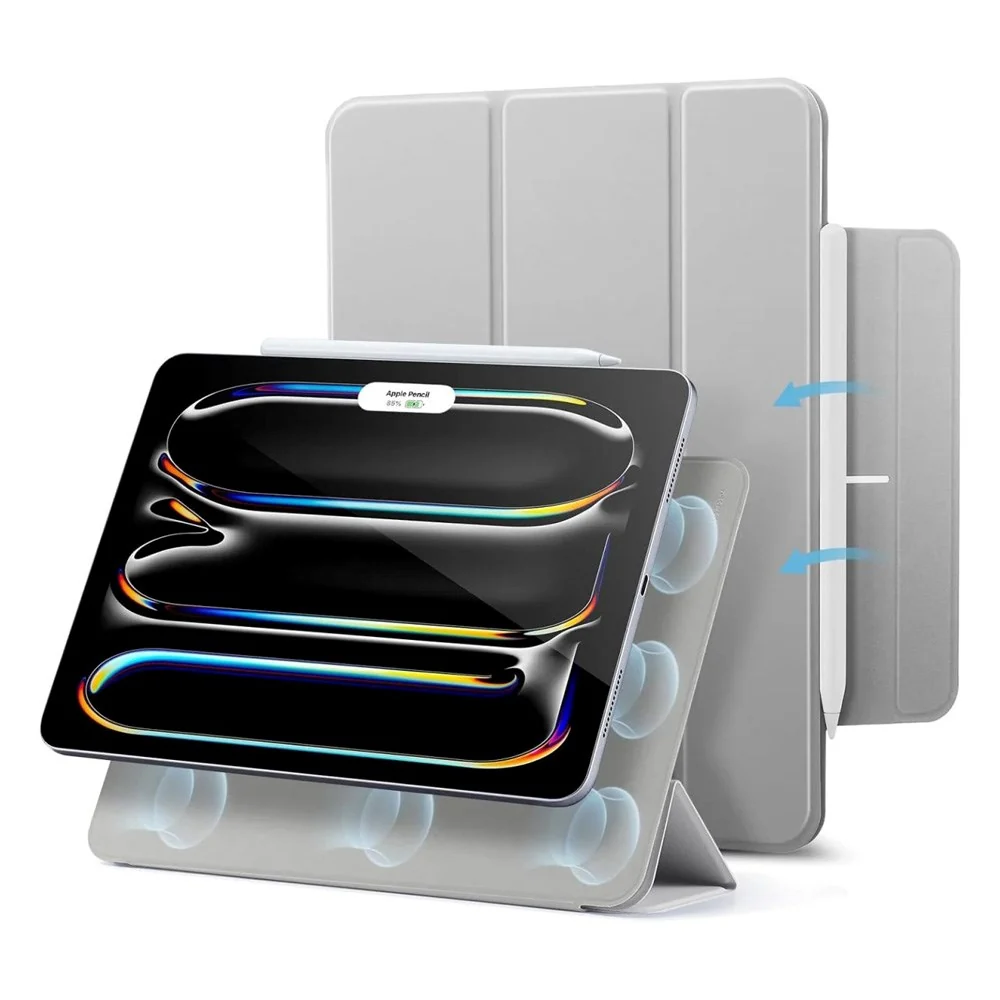 ESR iPad Pro 13" (2025 / 2024) Rebound Magnetic Flip Deksel – Grå v:121554 ESR iPad Pro 13" (2025 / 2024) Rebound Magnetic Flip Deksel – Grå v:121554