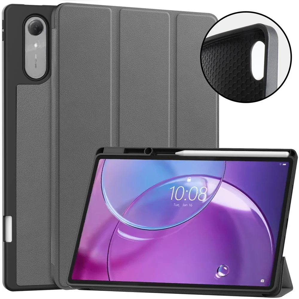 Lenovo Idea Tab Pro (2. Gen.) 13" EIDERWOOD Kunstskinn Flip Deksel m. v:1088998 Lenovo Idea Tab Pro (2. Gen.) 13" EIDERWOOD Kunstskinn Flip Deksel m. v:1088998