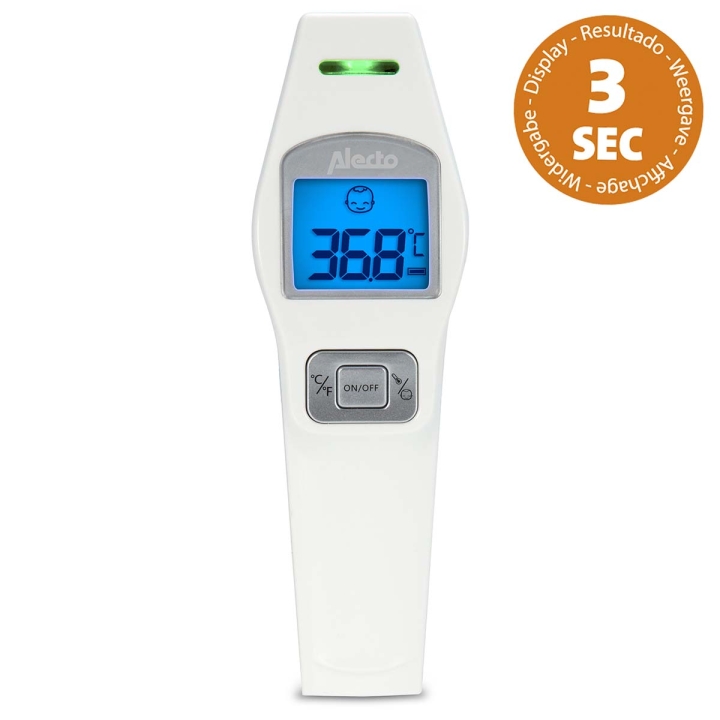 Alecto BC-37 Pannetermometer infrarød hvit v:1273693